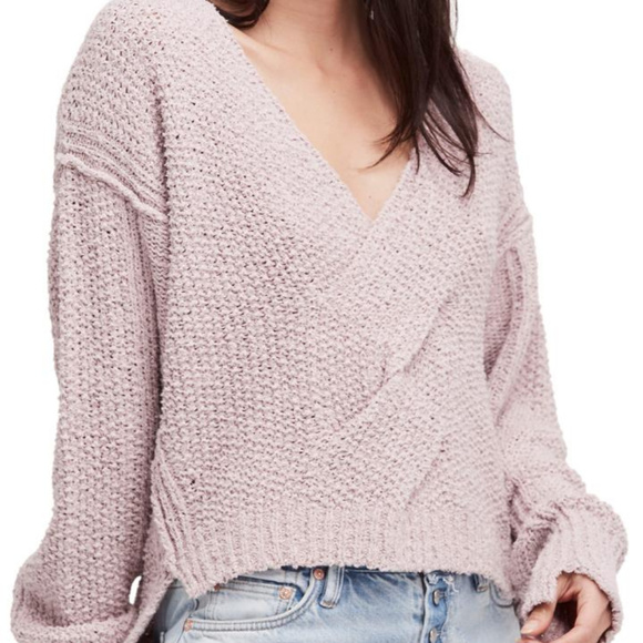 FREE PEOPLE V-Neck Slouchy Sweater - Picture 2 of 5